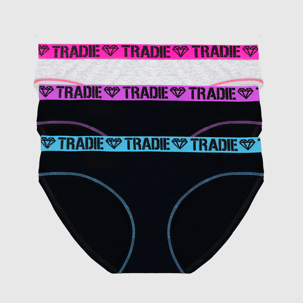 TRADIE GIRLS BREIFS 3 PACK