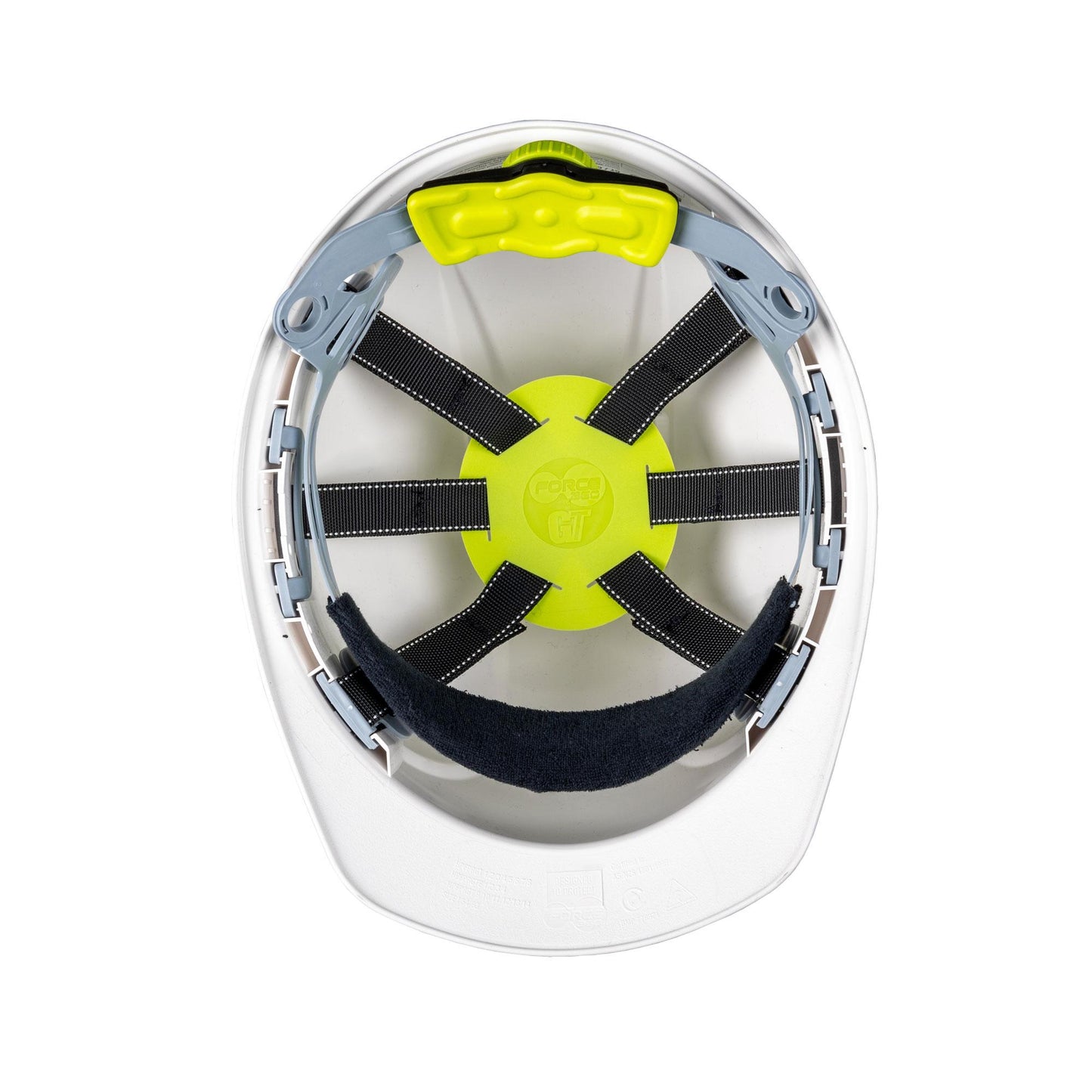 FORCE360 GTE2 ESSENTIAL TYPE 1 ABS NON-VENTED HARD HAT WITH RATCHET HARNESS