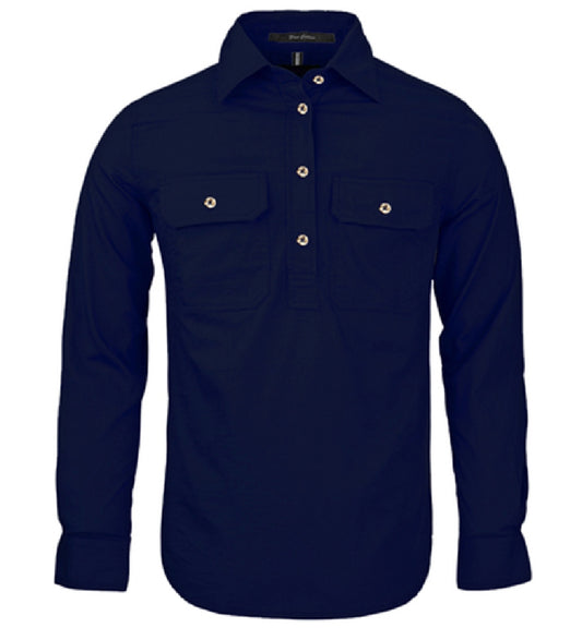 PILBARA COLLECTION LADIES CLOSED FRONT L/S SHIRT