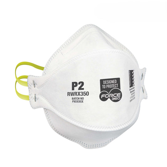FORCE 360P2 FLAT FOLD RESPIRATOR 20PK