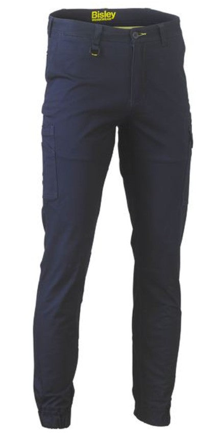 BISLEY STRETCH COTTON DRILL CARGO CUFFED PANTS