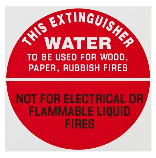 FIREX AIR WATER - IDENTIFICATION SIGN PLASTIC