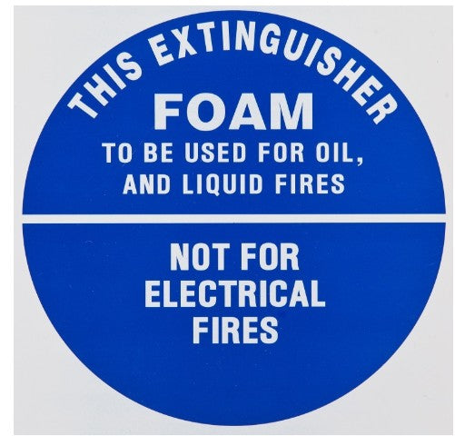 FIREX AIR FOAM - IDENTIFICATION SIGN PLASTIC