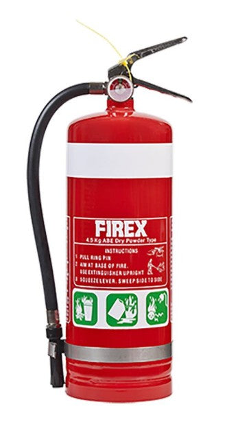 FIREX 4.5KG AB:E DRY POWDER FIRE EXTINGUISHER