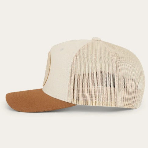 RINGERS WESTERN SIGNATURE BULL KIDS TRUCKER CAP - BEIGE/CLAY