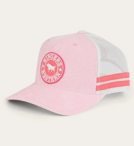 RINGERS WESTERN MCCOY KIDS TRUCKER CAP - BARLEY PINK