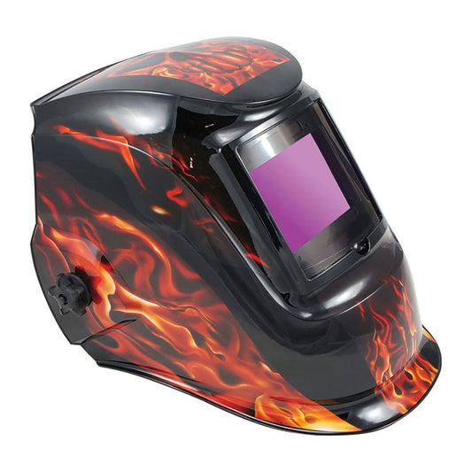 ON SITE SAFTEY AUTO DARKENING WELDING HELMET - FLAMES