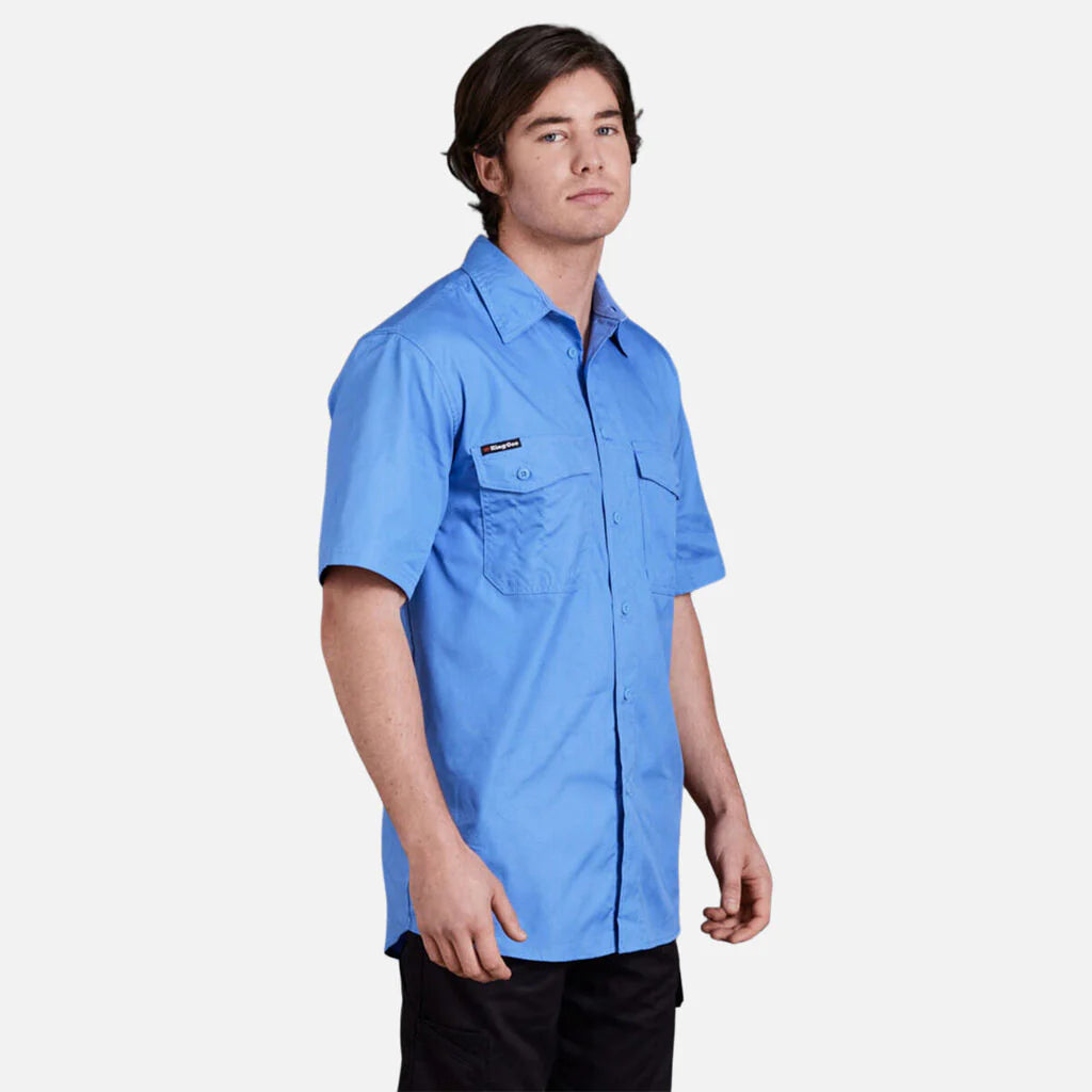 KING GEE WORKCOOL 2 LIGHTWEIGHT RIPSTOP SHORT SLEEVE WORK SHIRT