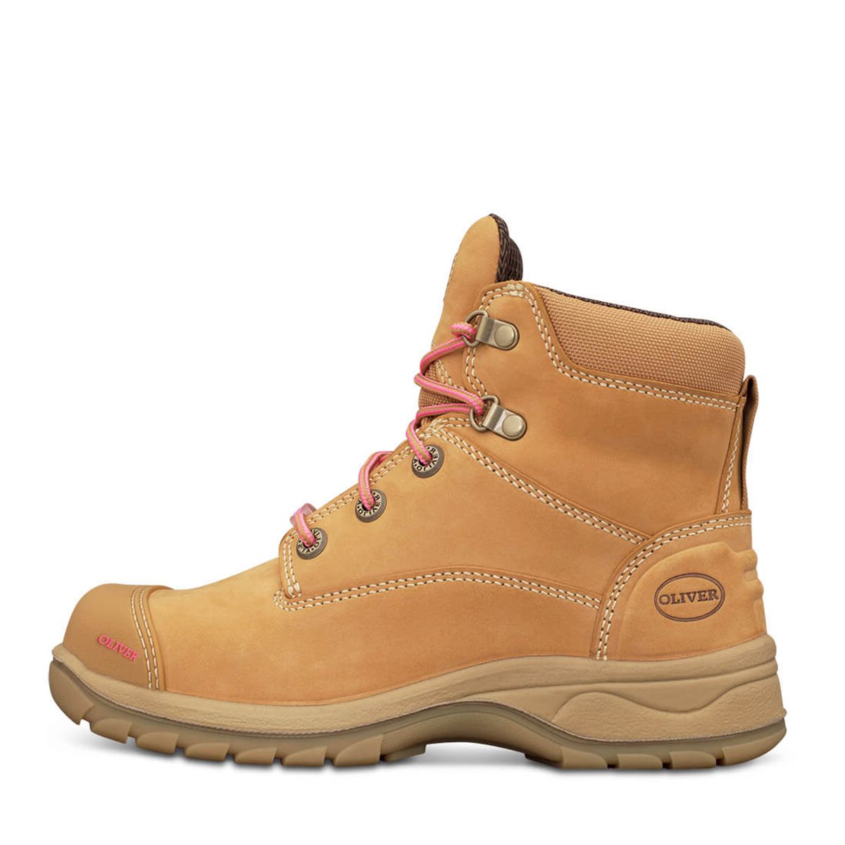 OLIVER WOMENS ZIP SIDED SAFETY BOOT - WHEAT