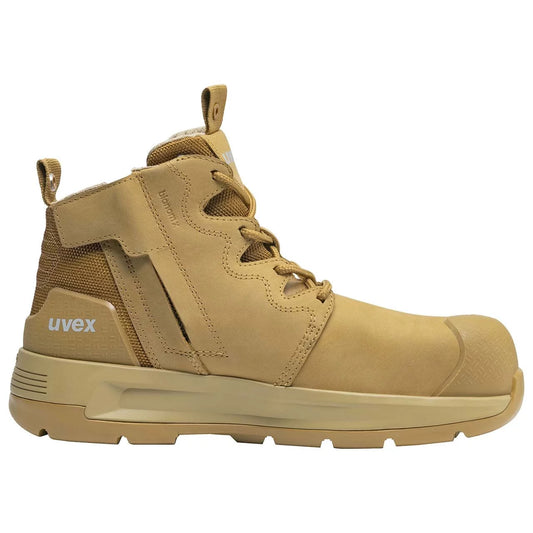 UVEX 2 X-FLOW ZIP SIDE WORK BOOT - EXTRA WIDE WIDTH